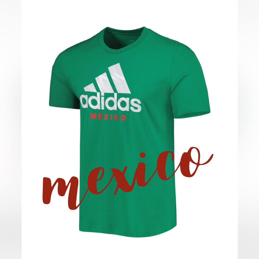 Adidas Men's Green Mexico National Team DNA Graphic T-Shirt ✨ Size Large